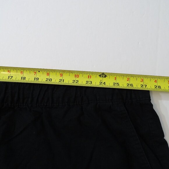 Oak Hill Men Black Casual Drawstring Shorts Elastic Waist Size 5XL Linen Blend - Picture 8 of 12